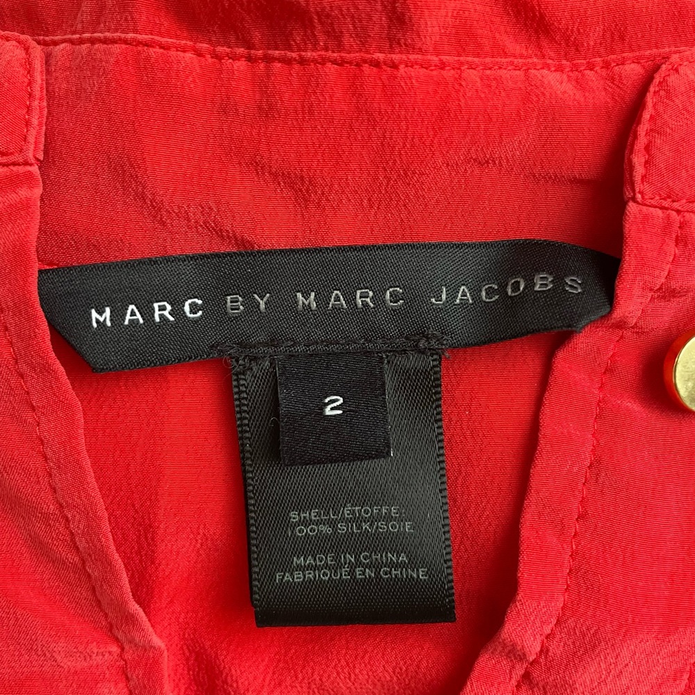 Silk Button Down Blouse - image 2